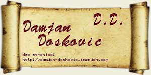 Damjan Dosković vizit kartica